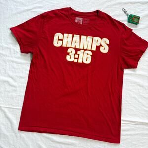 WWE x KC Chiefs Stone Cold Champs 3:16 T-Shirt - L